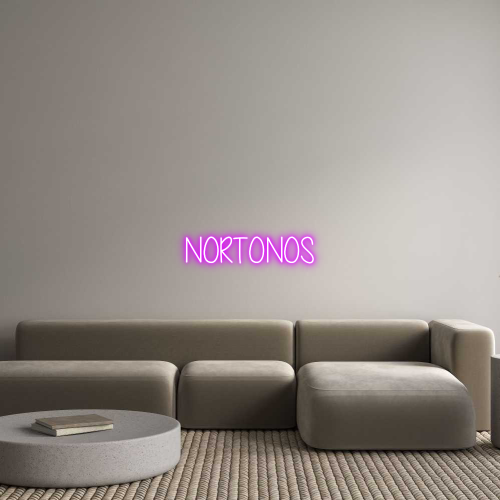 Custom Neon Text - NORTONOS