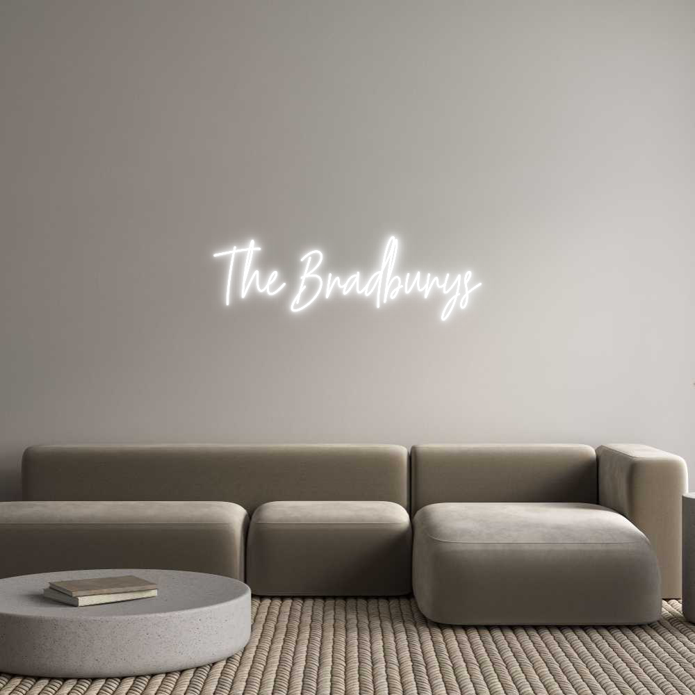 Custom Neon Text - The Bradburys