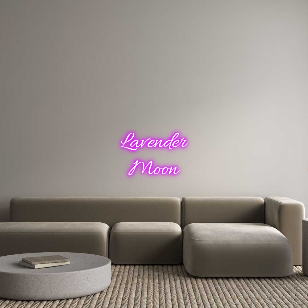 Custom Neon Text - Lavender
Moon