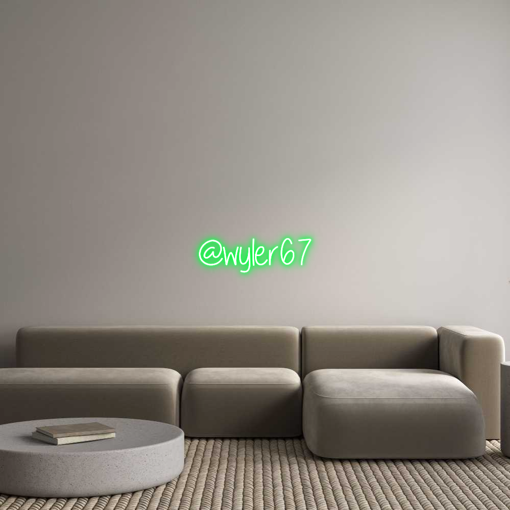 Custom Neon Text - @wyler67