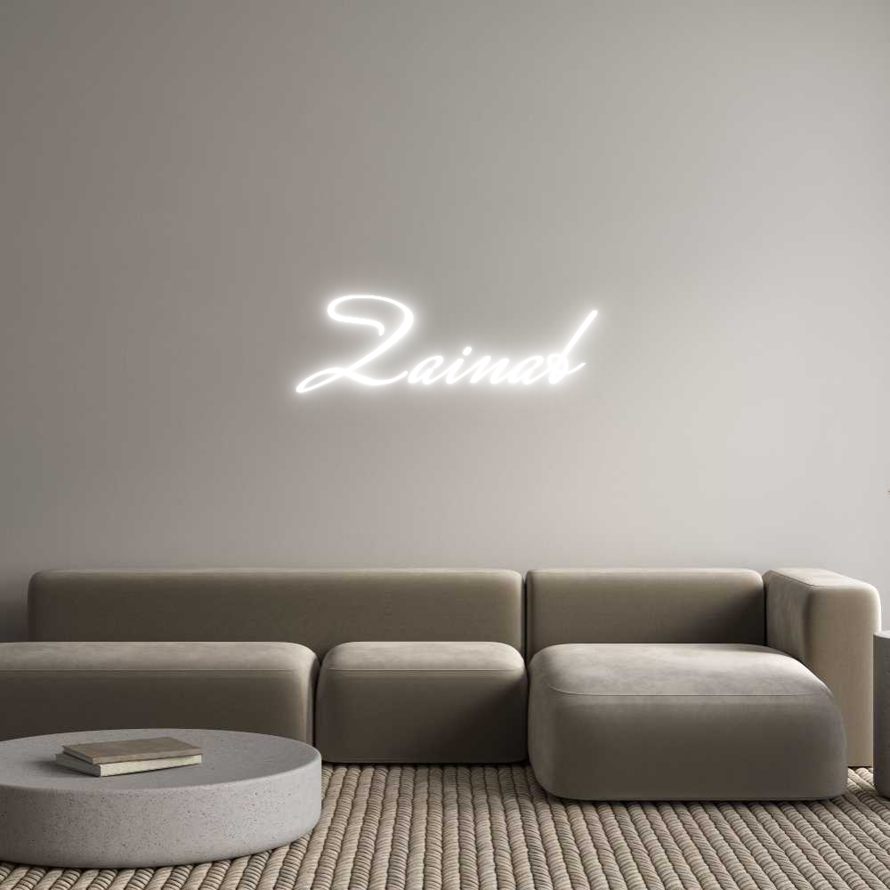 Custom Neon Text - Zainab