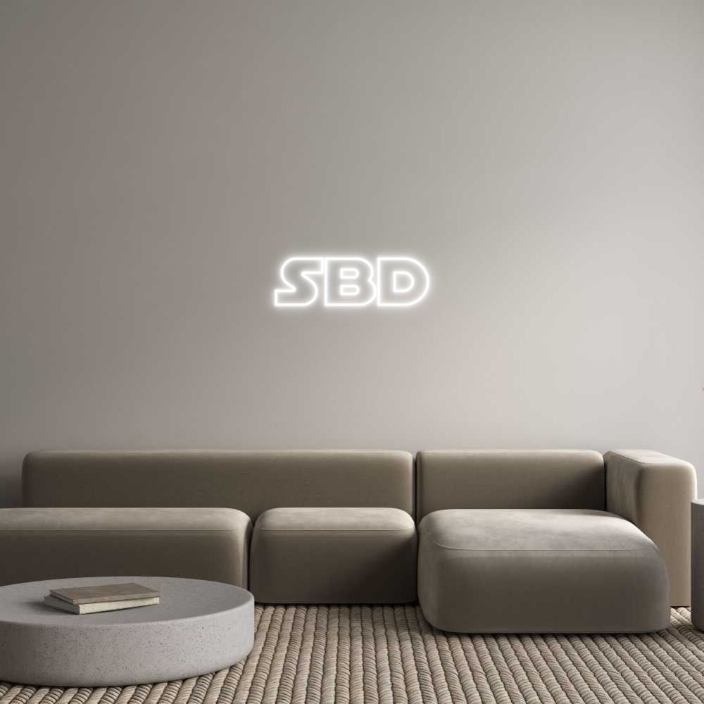 Custom Neon Text - SBD