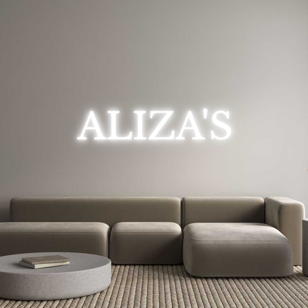 Custom Neon Text - ALIZA'S