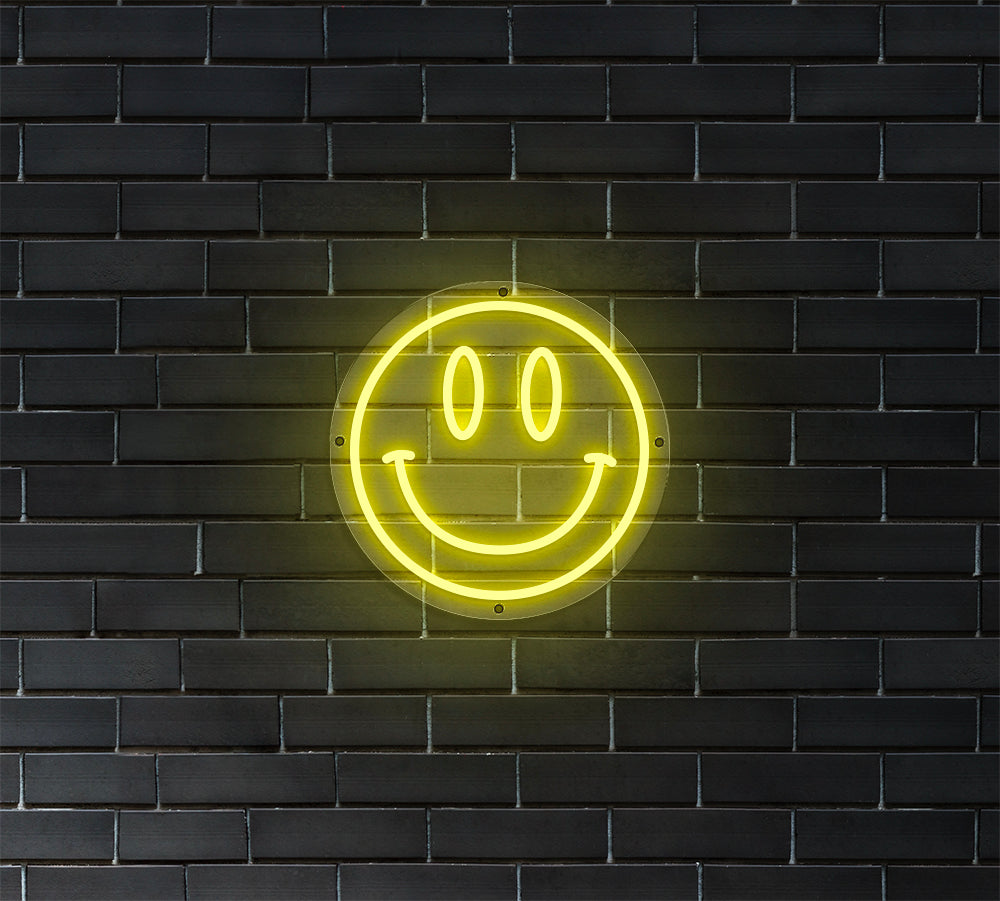 Smiley Face Mini LED Neon Sign